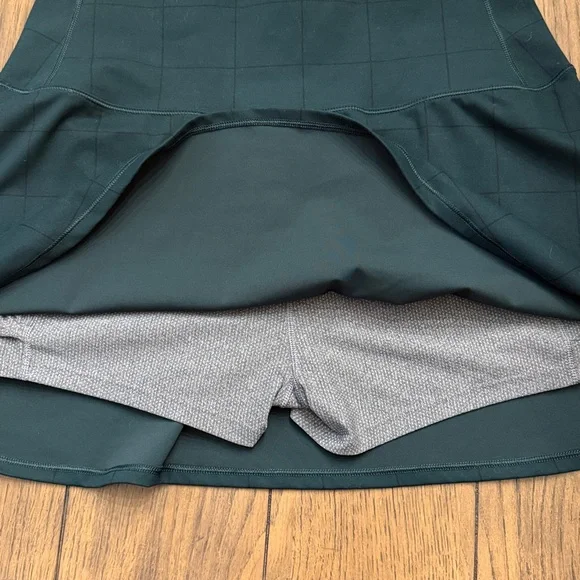 VUORI WOMEN'S VOLLEY SKIRT- Green Plaid - Picture 5 of 11